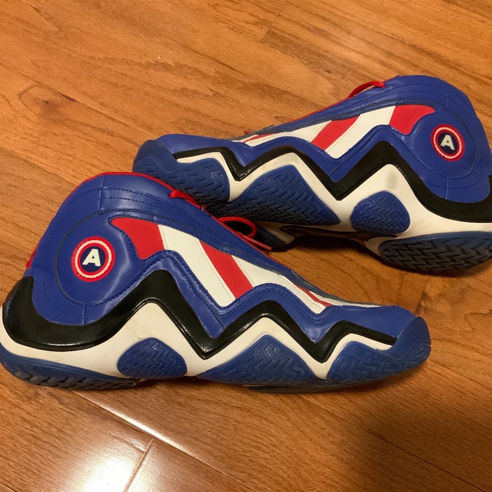 Adidas blue  avengers size 12